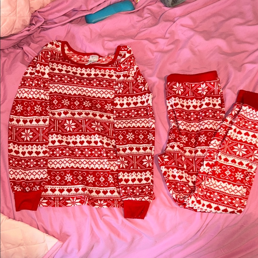 Red and White Kids Pajamas